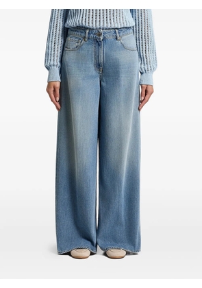 Peserico pocket wide-leg jeans - Blue