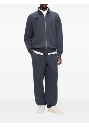 Pangaia logo-patch track pants - Grey