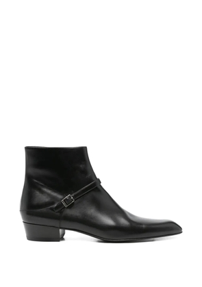 Saint Laurent Pre-Owned Augustin ankle boots - Black