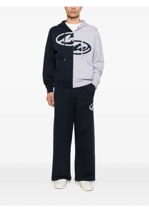 Arte Antwerp split logo zip hoodie - Grey