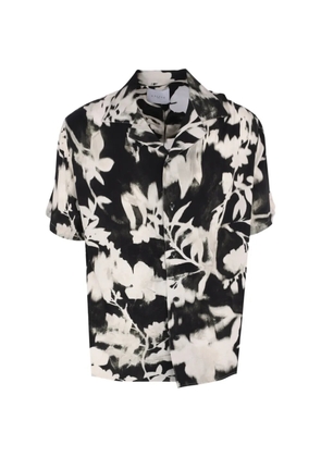 Gaelle floral short-sleeve shirt - Black