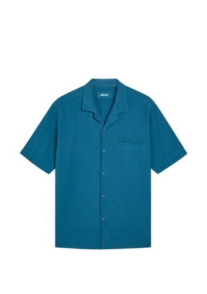 Labo Art Seersucker pocket button shirt - Blue