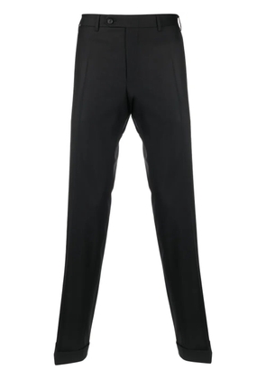 Canali straight-leg wool tailored trousers - Black