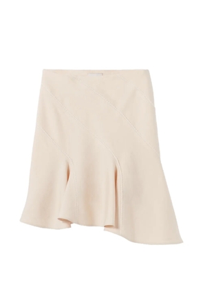 Claudie Pierlot lace trim A-line skirt - Neutrals