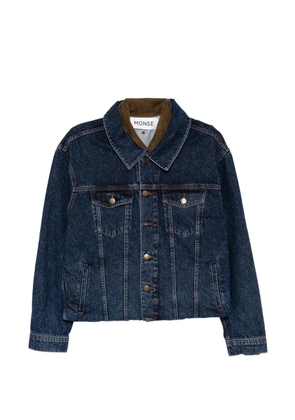 Monse double layer denim jacket - Blue