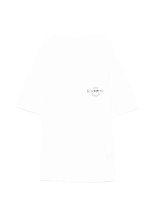 Yohji Yamamoto logo print T-shirt - White