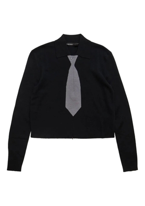 Spencer Badu tie-print polo shirt - Black