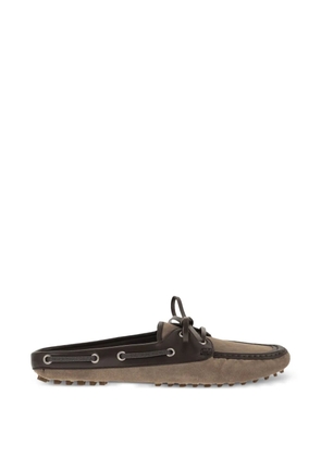 Brunello Cucinelli suede mules - Brown