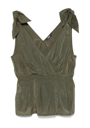 LIU JO bow-detail top - Green