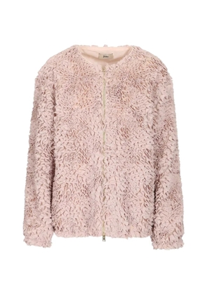 Herno ruffled zip jacket - Pink