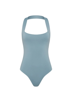 BONDI BORN Candice halterneck swimsuit - Blue