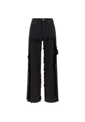 Haikure Bonnie cotton wide-leg jeans - Black