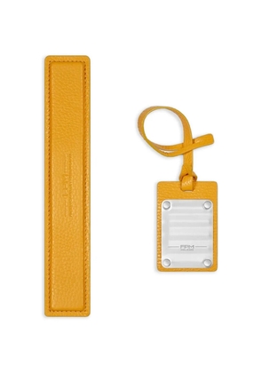 FPM Milano logo-detail address tag - Yellow