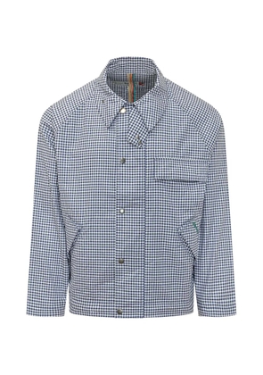 Barbour x Paul Smith gingham-pattern shirt jacket - Blue