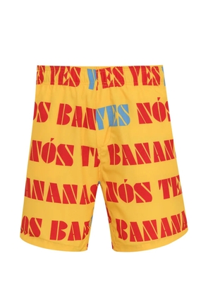 Amir Slama printed bermuda shorts - Yellow