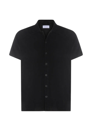 04651 / A TRIP IN A BAG buttoned collar shirt - Black