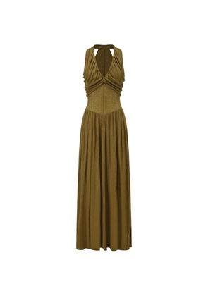 OUDE WAAG V-neck maxi dress - Green
