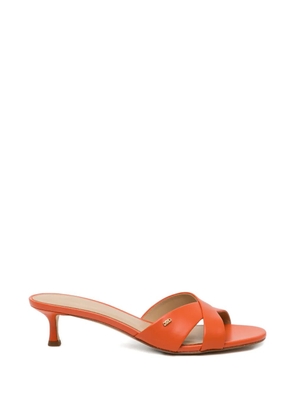 Michael Kors 30mm logo-patched crossover sandals - Orange