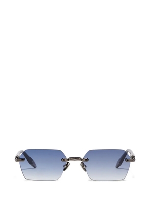 John Dalia rimless geometric sunglasses - Blue