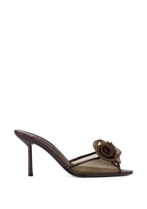 Le Silla Rose mules - Brown
