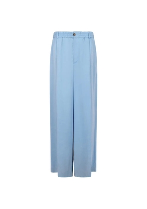 Marni elasticated pleat front trousers - Blue