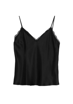 MAISON123 Mindy lace V-neck top - Black