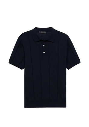 Brooks Brothers ribbed short-sleeve polo shirt - Blue
