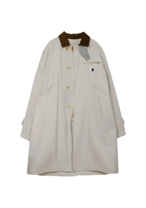 Carhartt WIP x Sacai logo trench coat - Neutrals