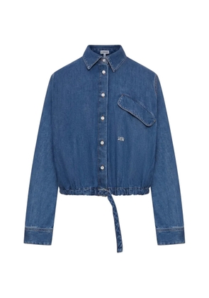 LOEWE flap-pocket denim shirt - Blue
