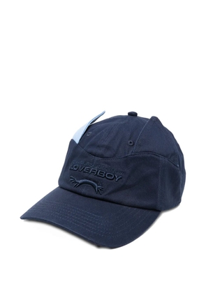 Charles Jeffrey Loverboy ears-detail colourblock baseball cap - Blue