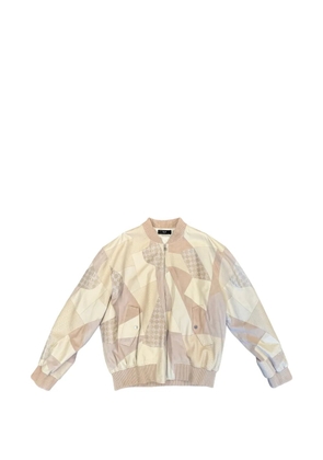 AMIRI zip-up oversized bomber jacket - Neutrals
