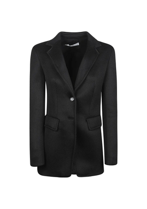 Max Mara textured single-breasted blazer - Black
