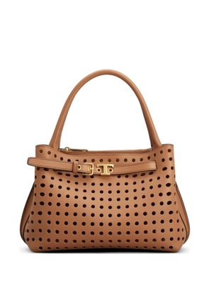Tod's cutout top handle tote bag - Brown