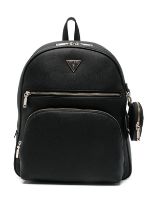 GUESS USA logo-plaque backpack - Black