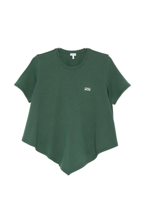 LOEWE asymmetric T-shirt - Green