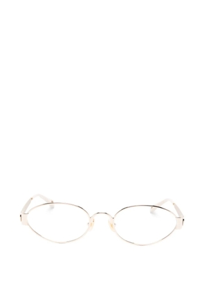 Chloé Eyewear oval frame glasses - Gold