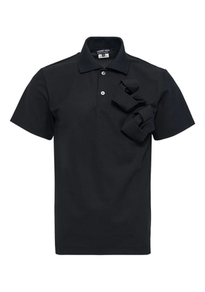 Comme des Garçons Homme Deux knotted polo shirt - Black