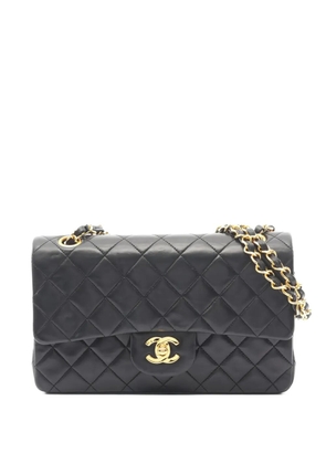 CHANEL Pre-Owned 1989 Double Flap chain shoulder bag - Black