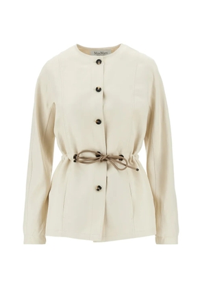 Max Mara button drawstring jacket - Neutrals