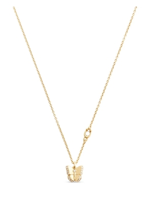 Coach butterfly-pendant necklace - Gold