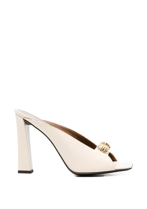 Giuseppe Zanotti embellished leather sandals - Neutrals