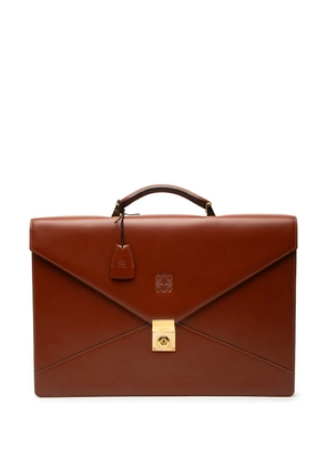 Loewe Pre-Owned 2000-2025 Leather business bag - Brown