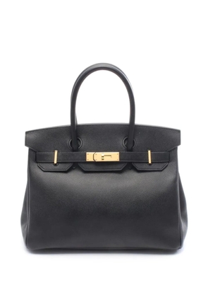 Hermès Pre-Owned 2018 30 Birkin grained-leather handbag - Black