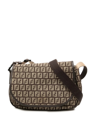 Fendi Pre-Owned 2000-2010 Zucchino Canvas crossbody bag - Brown