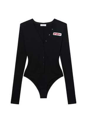 Off-White button-up bodysuit - Black