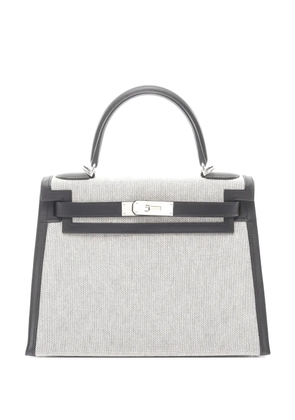 Hermès Pre-Owned 2021 28 Kelly toile H leather tote bag - Neutrals