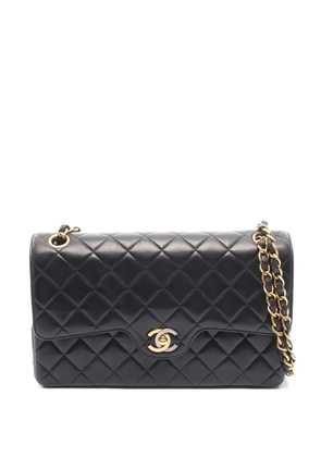 CHANEL Pre-Owned 1994-1996 double-flap matelasse chain-strap shoulder bag - Black