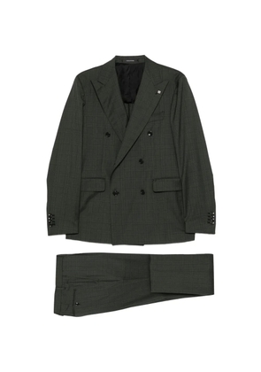 Tagliatore windowpane-pattern suit - Green