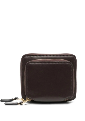 Comme Des Garçons Wallet zip-around leather wallet - Brown