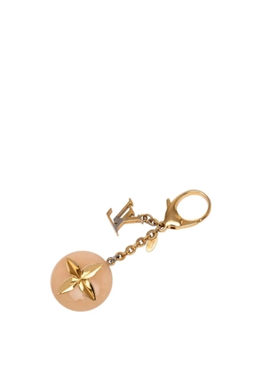 Louis Vuitton Pre-Owned 2013 Gold Plated and Resin Hollow Flower Holder and Bag Charm key chain